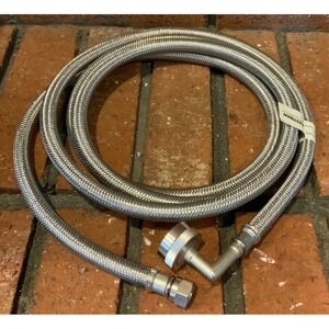 Eastman Dishwasher 8ft Quick Connect Hose w/ 90 Degree Elbow